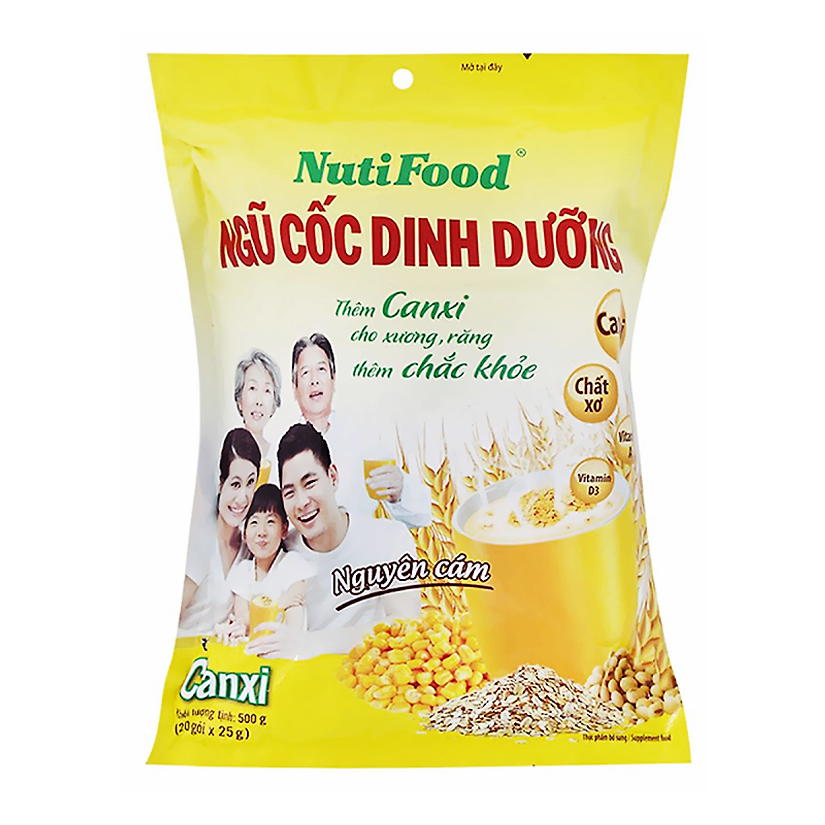 Ngũ Cốc Canxi Nutifood 500G (25G x 20 Gói)