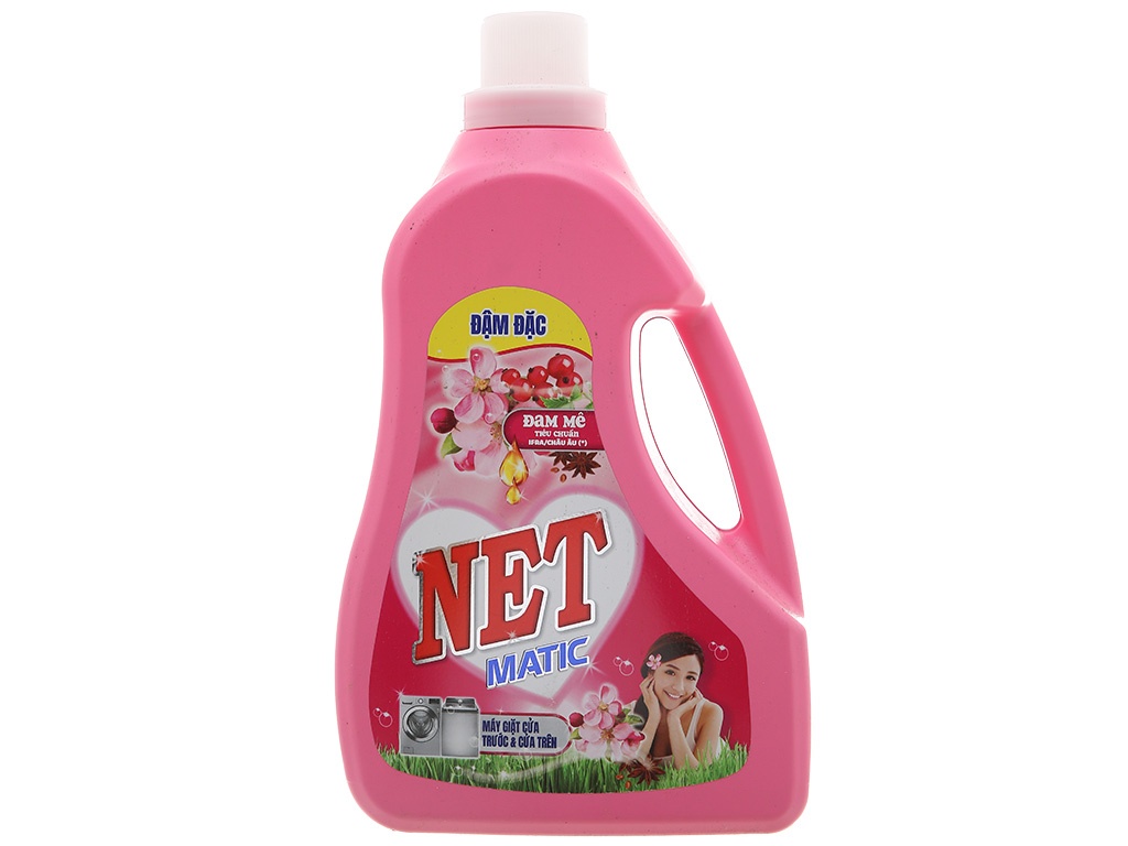Nước giặt Net đậm đặc đam mê 3.3kg hồng