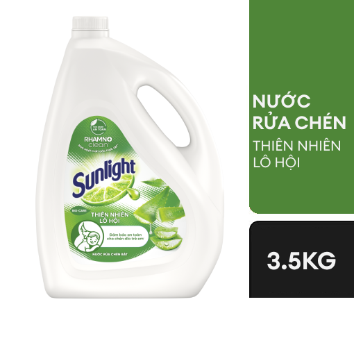 Nước rửa chén Sunlight thiên nhiên lô hội 3.5kg- CAN
