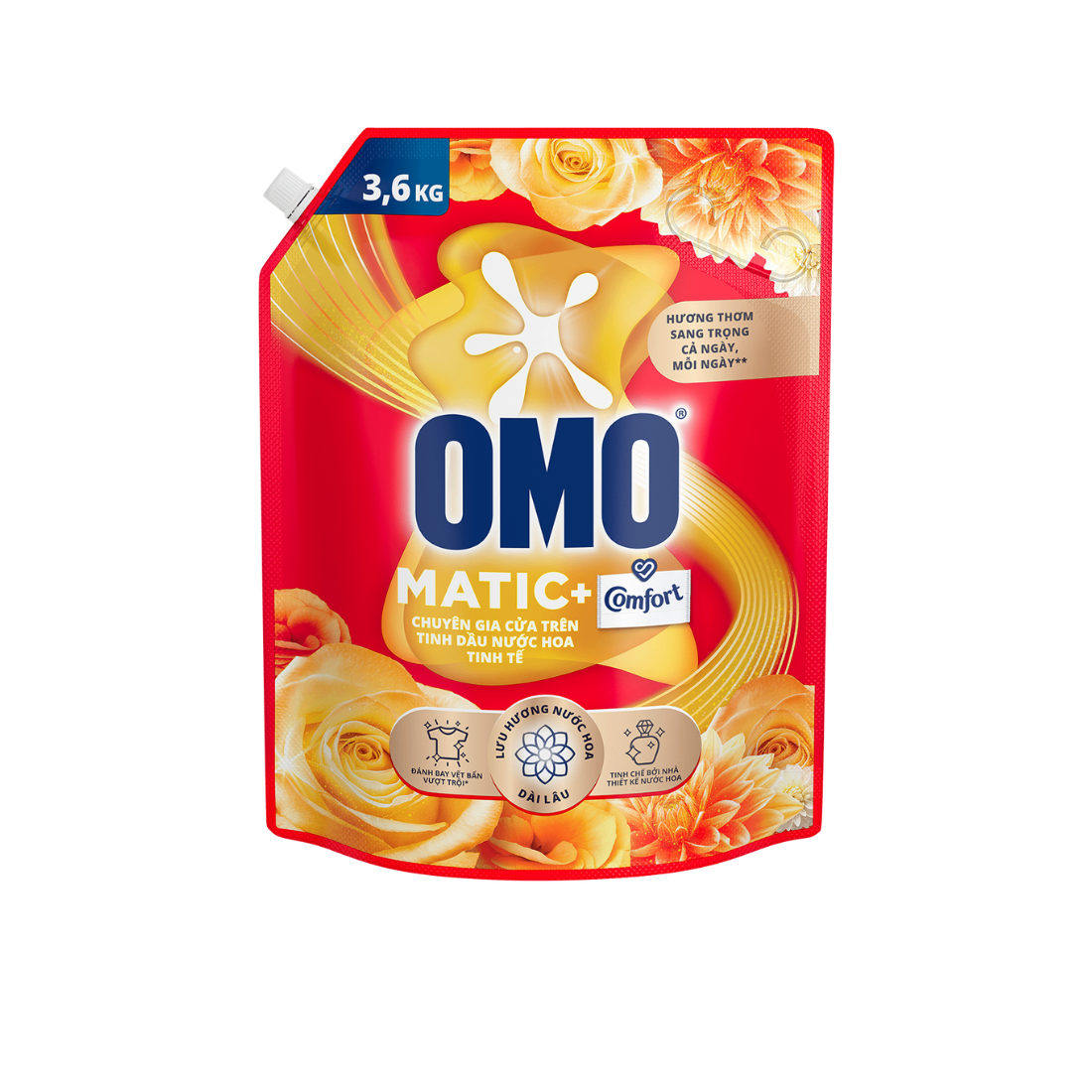 OMO nước giặt cửa trên tinh dầu nước hoa Tinh Tế 3.6kg