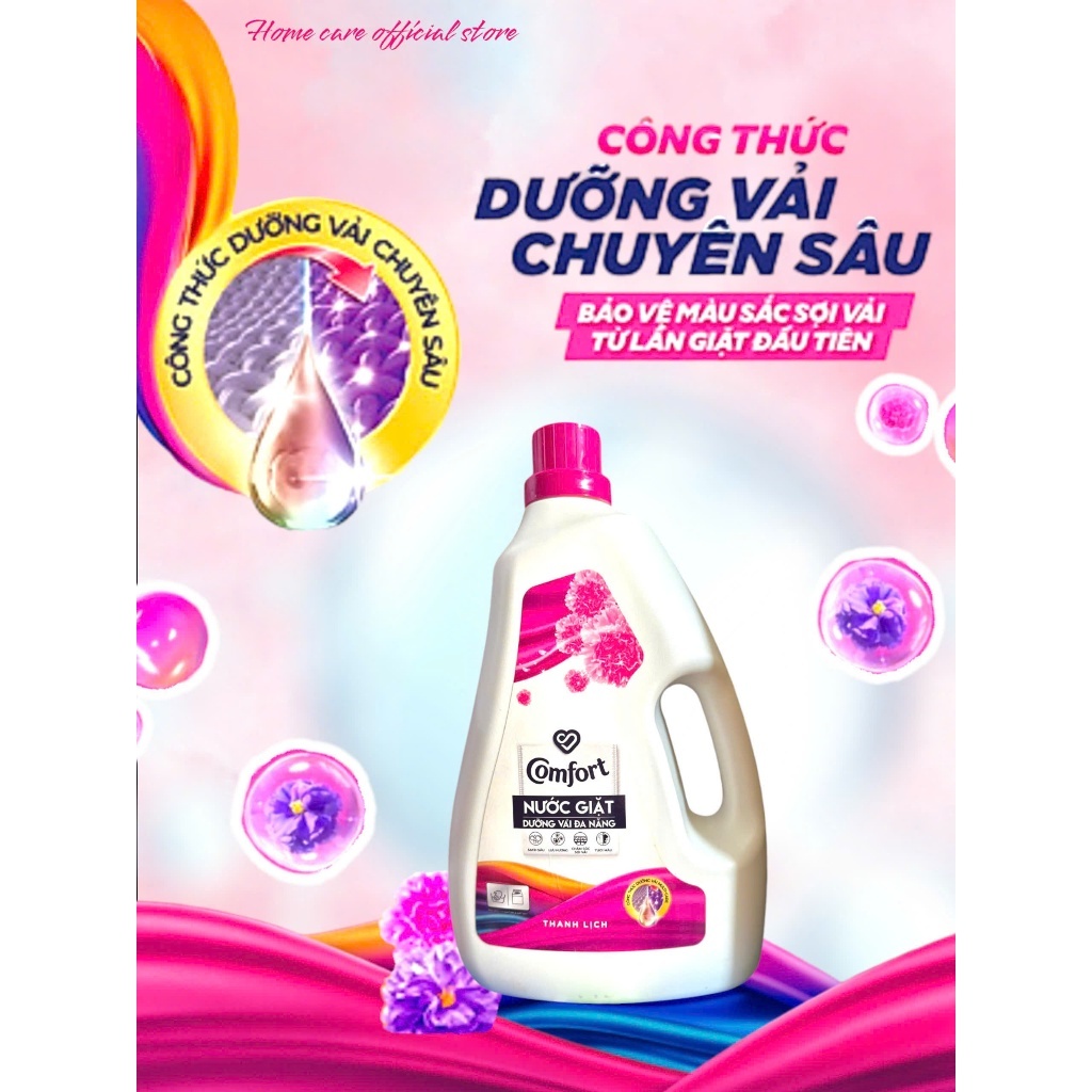 Nước giặt Comfort dưỡng vải thanh lịch 3.6kg chai