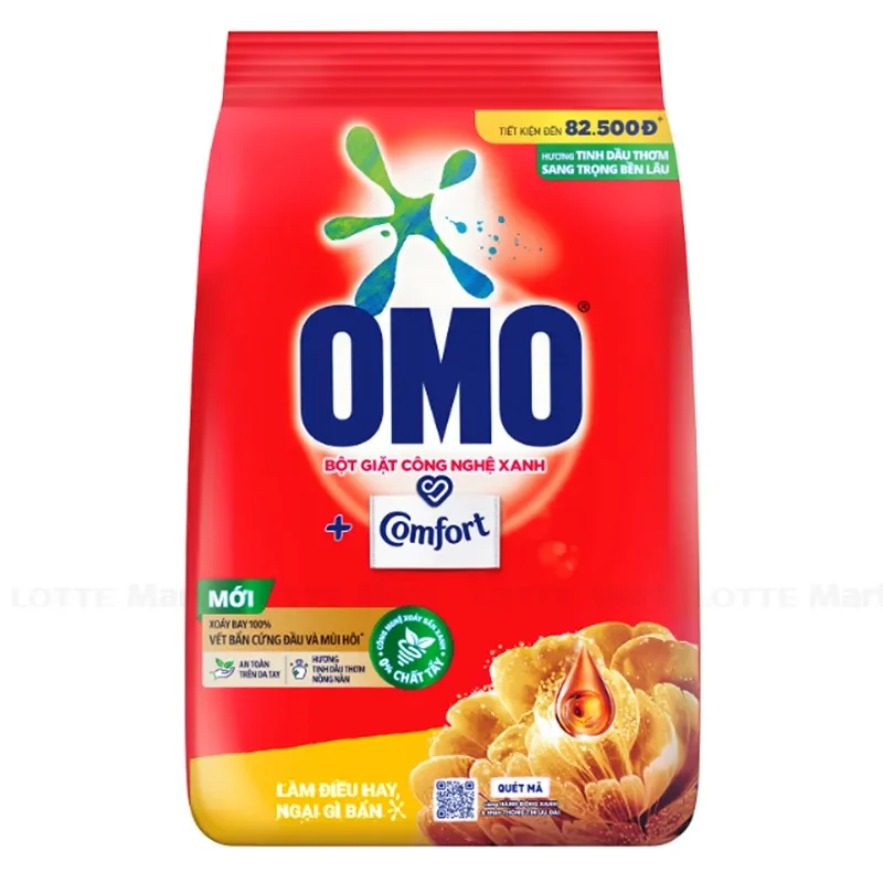 Bột Giặt Omo Comfort Tinh Dầu Thơm 3.9KG