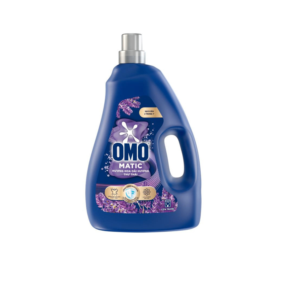 Nước Giặt OMO Matic Cửa Trước Oải Hương Thư Thái 2.6kg