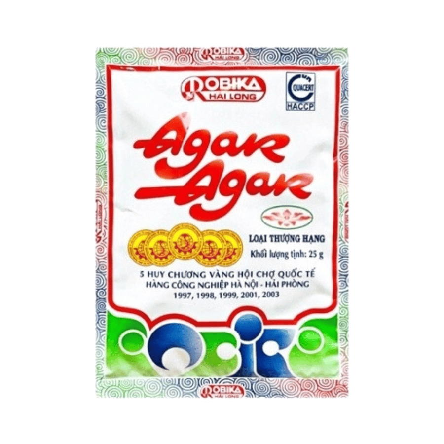Bột Rau Câu Giòn Agar Robika Hải Long Gói 25g
