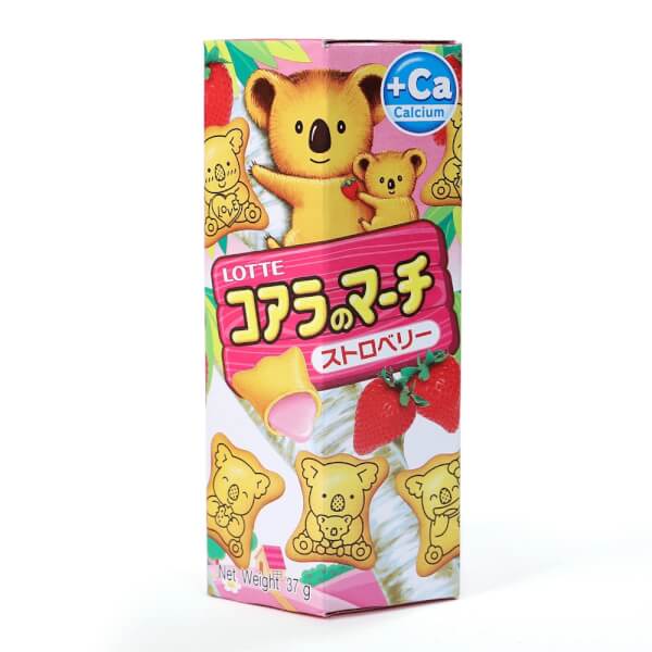 Bánh Gấu Koala's March Nhân Kem Dâu Lotte Hộp 37g