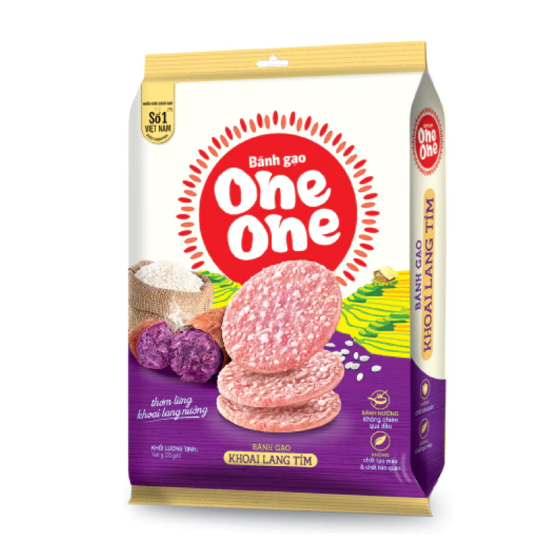 Bánh gạo One One khoai lang tím 100g