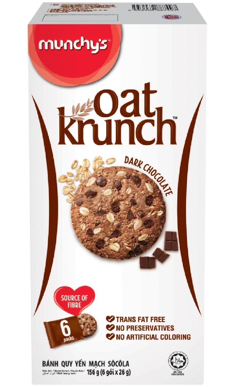 Bánh yến mạch Chocolate Oat Krunch (156g)