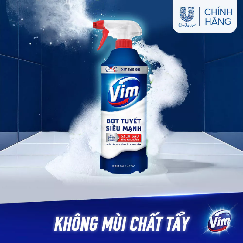 Bọt Tuyết Tẩy Nhà Vệ Sinh Vim 500ml