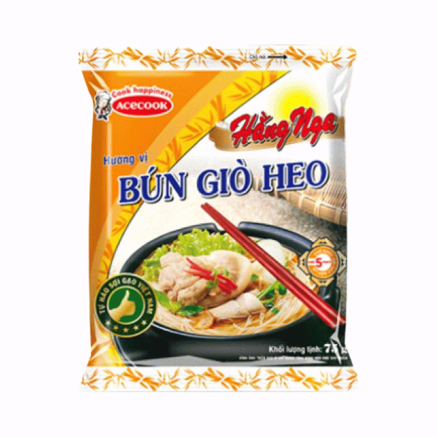 Bún Giò Heo Ăn Liền Hằng Nga Gói 75g