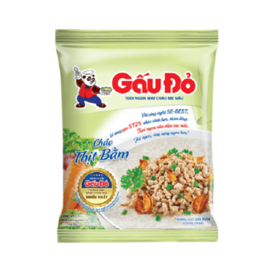 Cháo Thịt Bằm Gấu Đỏ Gói 50g