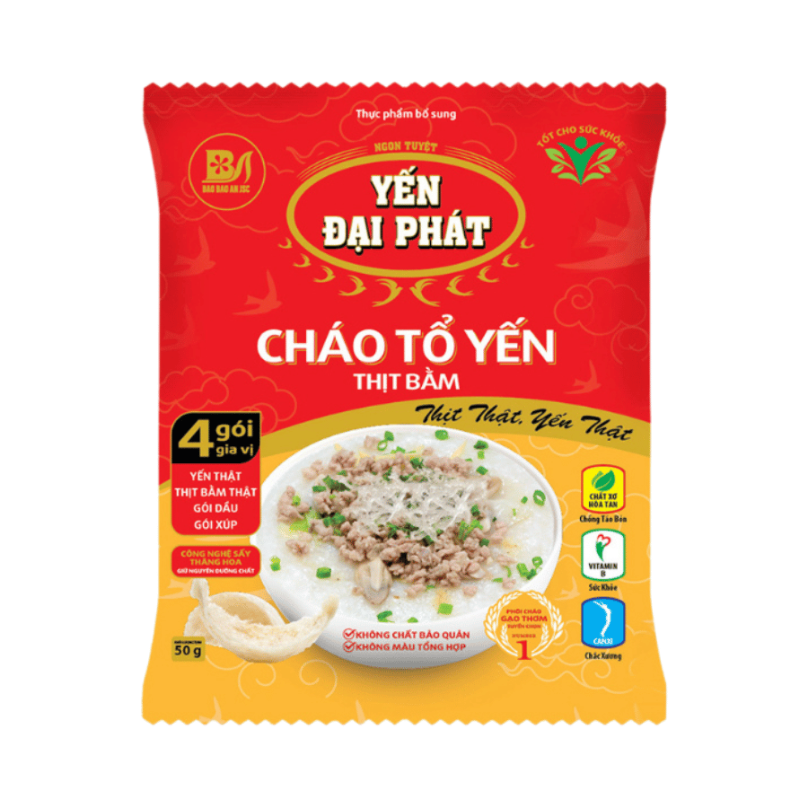 Cháo Tổ Yến Thịt Bằm Đại Phát Gói Ăn Liền
