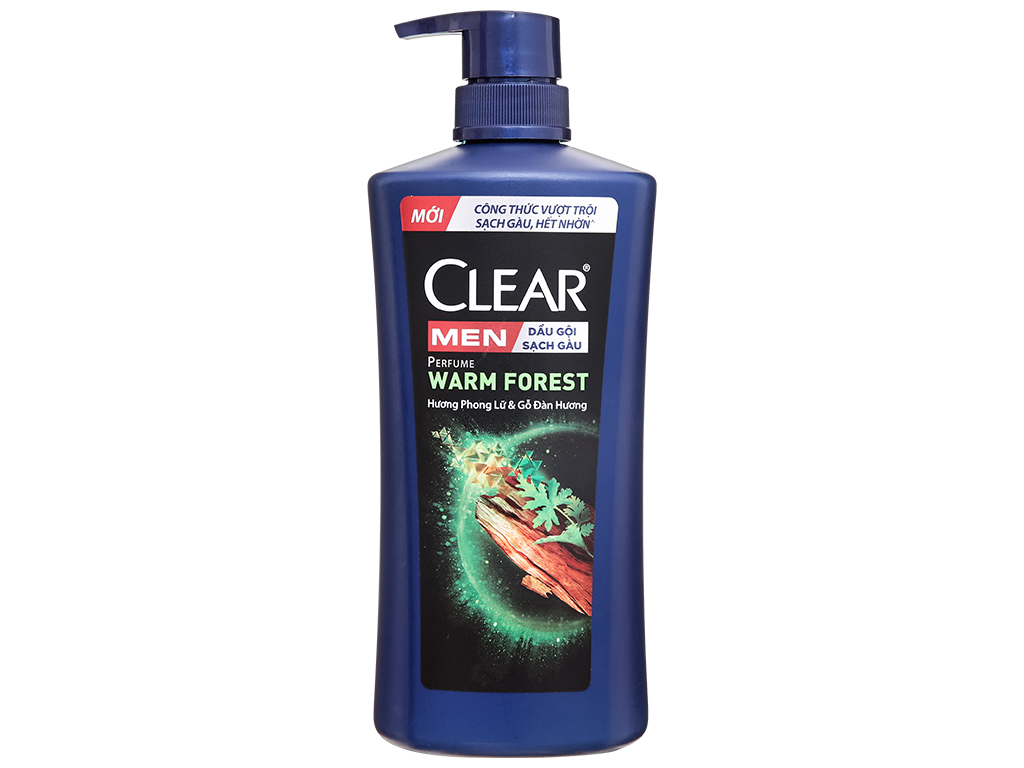 Dầu Gội Clear Men Sạch Gàu Hương Phong Lữ & Gỗ Đàn Hương 600g