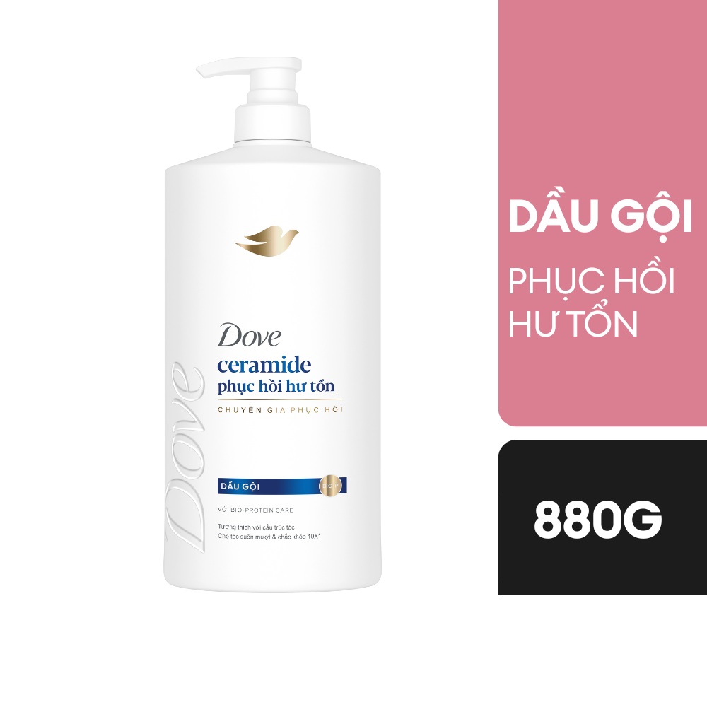 Dầu Gội Dove Ceramide Phục Hồi Hư Tổn 880g