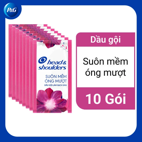 Dầu Gội Head&Shoulders Suôn Mềm Óng Mượt 5.7ml x 12 Gói