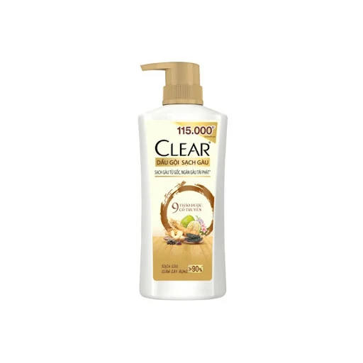 Dầu Gội Sạch Gầu Clear 9 Thảo Dược Cổ Truyền 350g