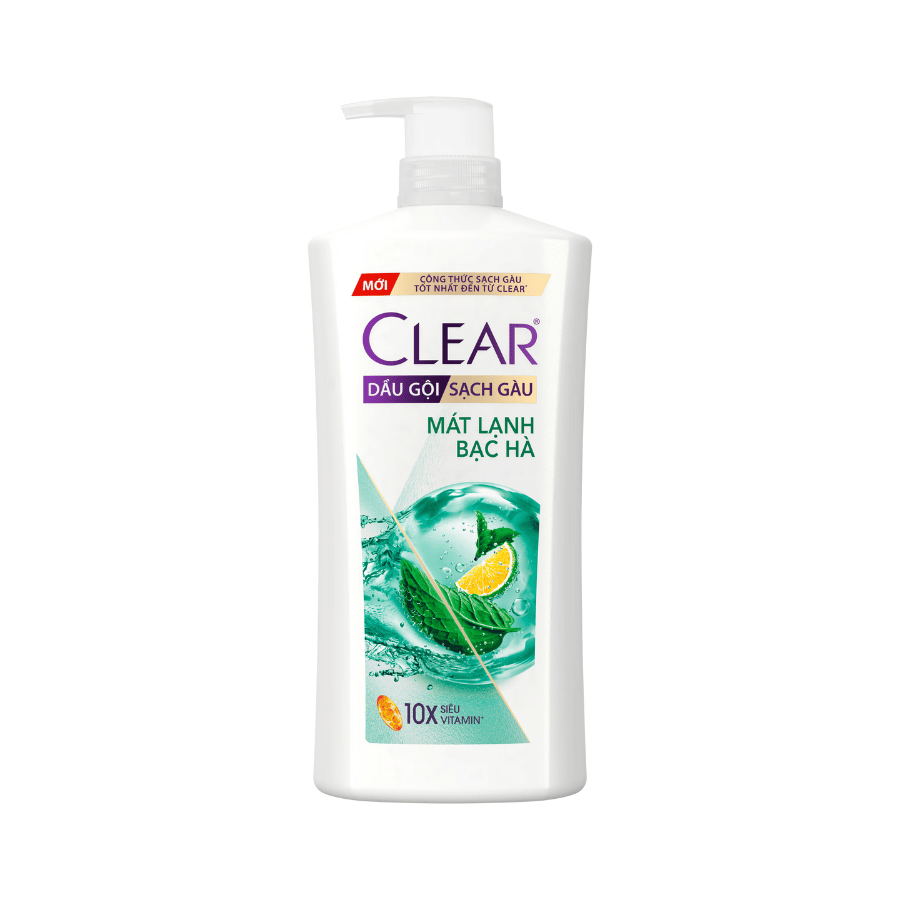 Dầu Gội CLEAR Mát Lạnh Bạc Hà 880g