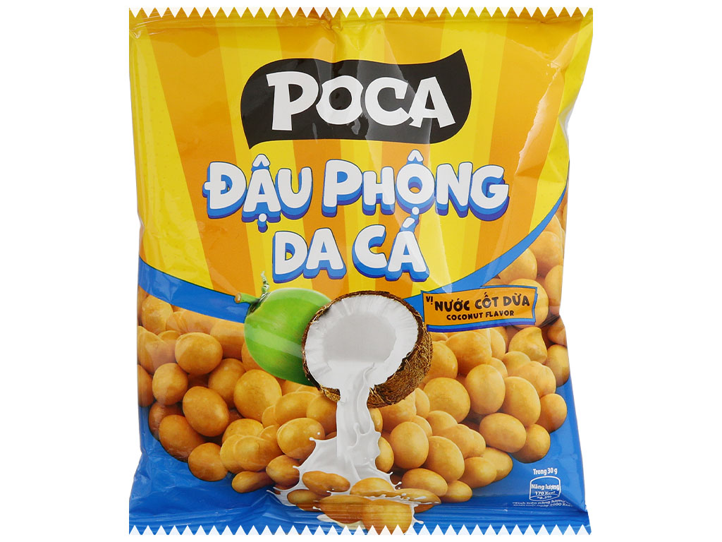 Đậu Phộng Da Cá Cốt Dừa Poca 68G