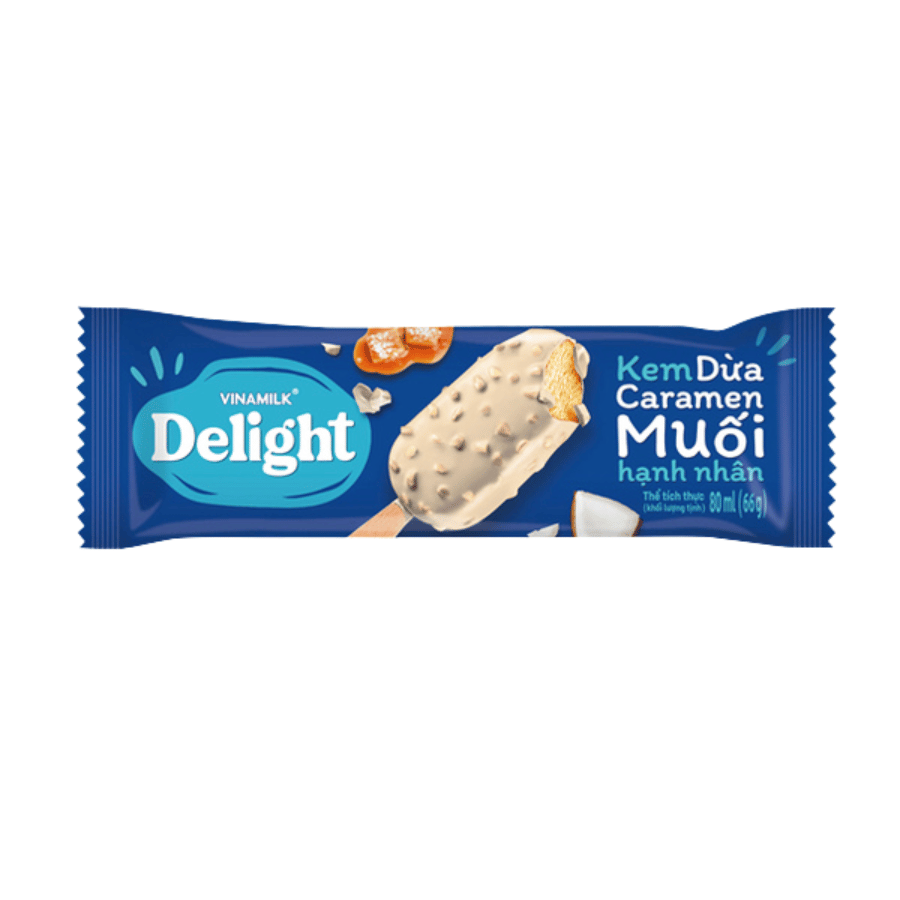 Kem Delight Dừa Caramen Hạnh Nhân 80ml