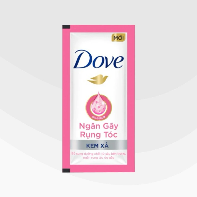 Kem Xả Dove Ngăn Gãy Rụng Tóc 6g Dây 10 Gói +2