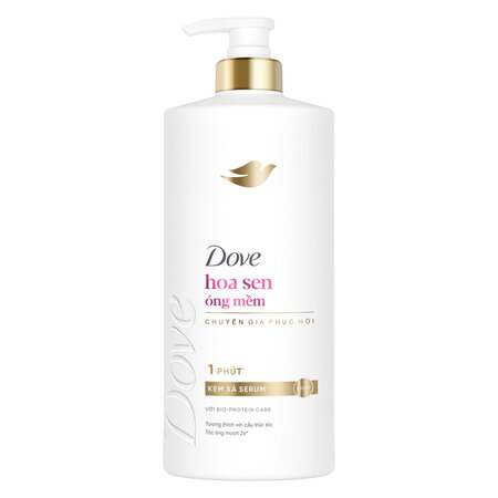 Kem Xả Serum Dove Hoa Sen Óng Mềm 610g (Mới)