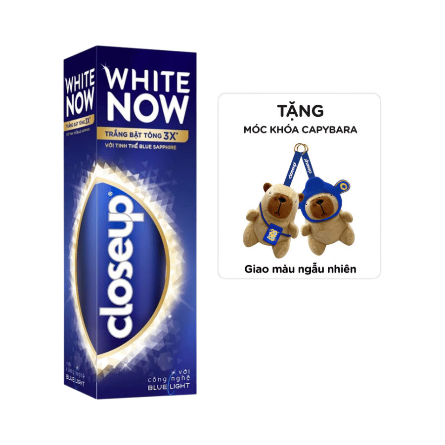 Kem Đánh Răng Closeup White Now 100g Tặng Gấu