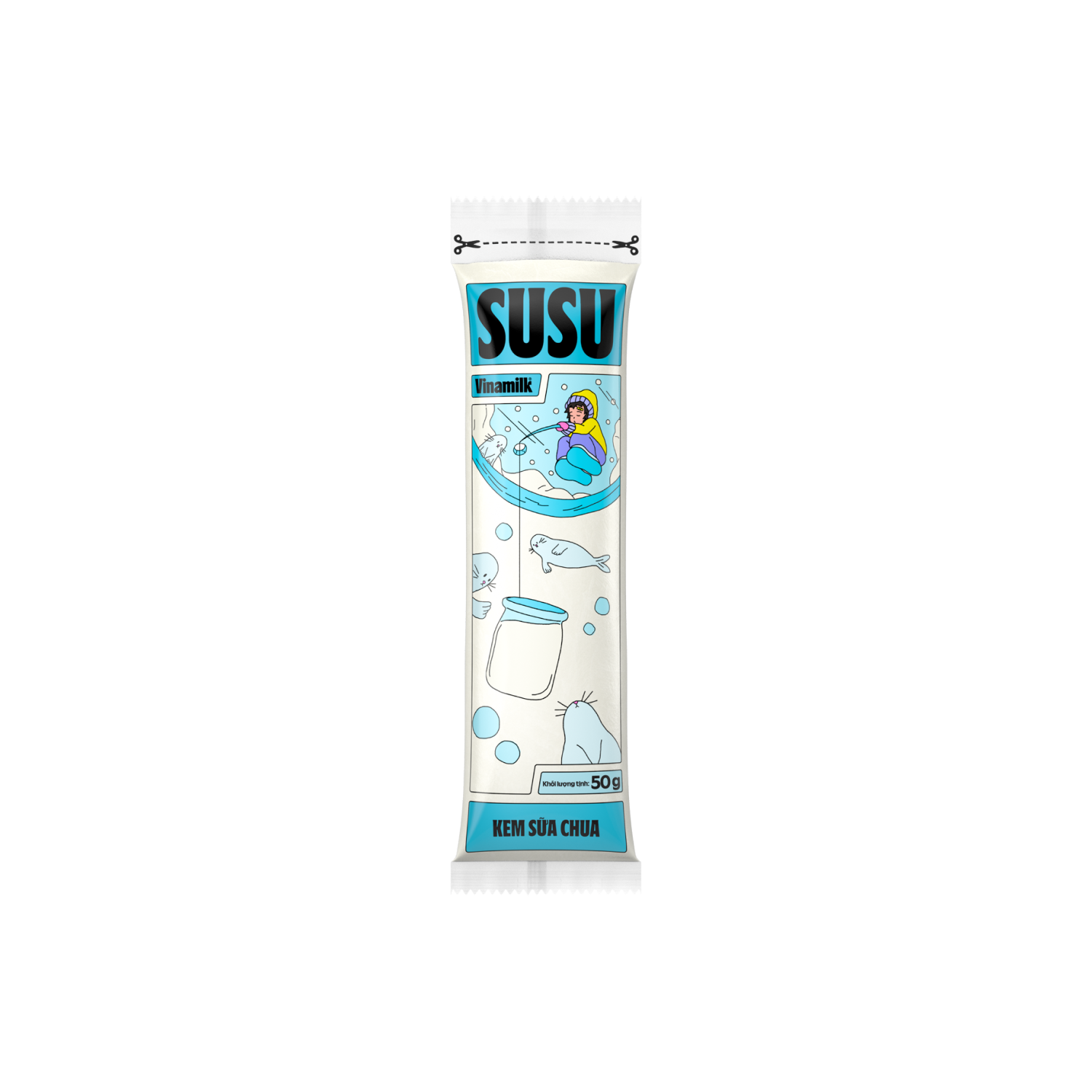 Kem sữa chua susu vinamilk túi 50g