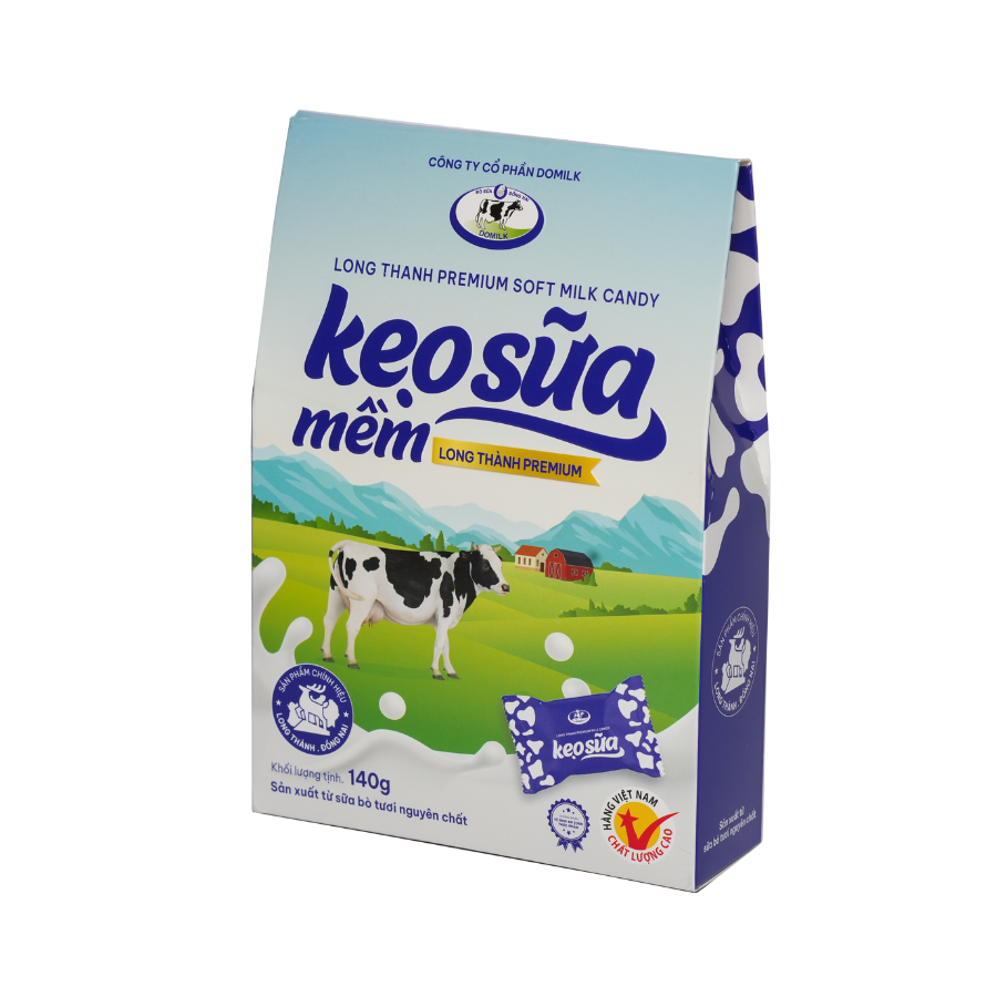 Kẹo Sữa Mềm Long Thành Premium 140g