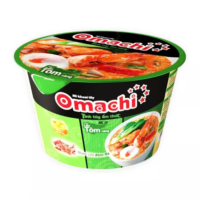 Mì Omachi Lẩu Tôm Càng tô 92G
