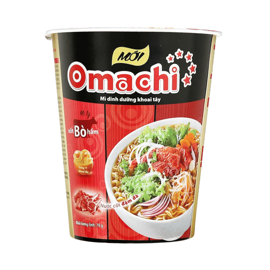 Mì Omachi Xốt Bò Hầm Ly 70g