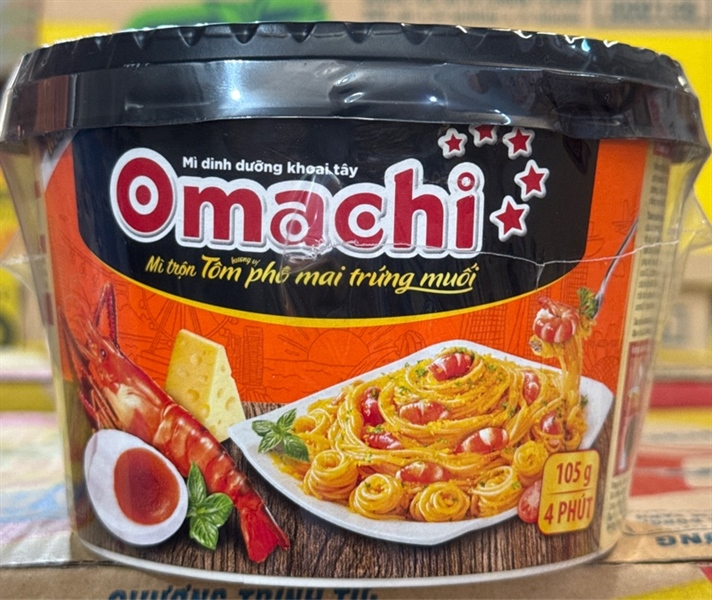 Mì Omachi Xốt Tôm Phô Mai Trứng Muối Tô 105G