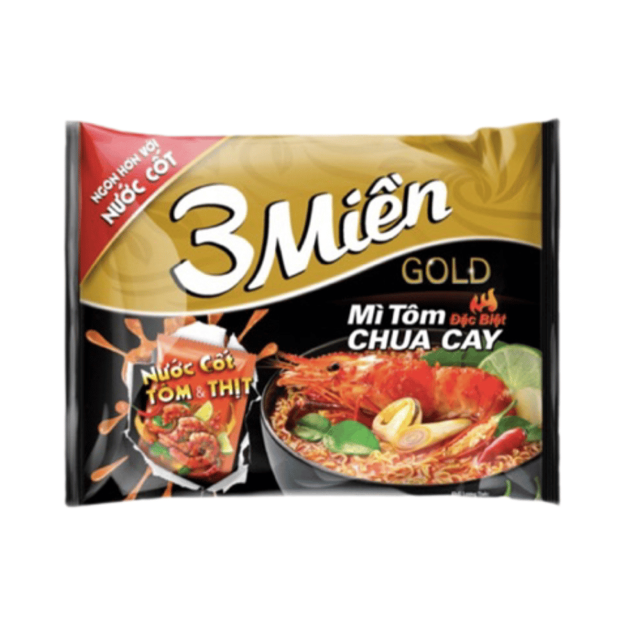 Mì Tôm Chua Cay Đặc Biệt 3 Miền Gold Gói 75g