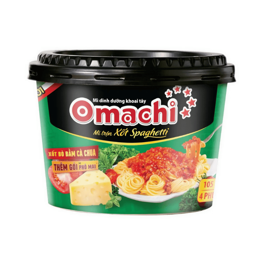 Mì Trộn Omachi Sốt Spaghetti Tô 105g