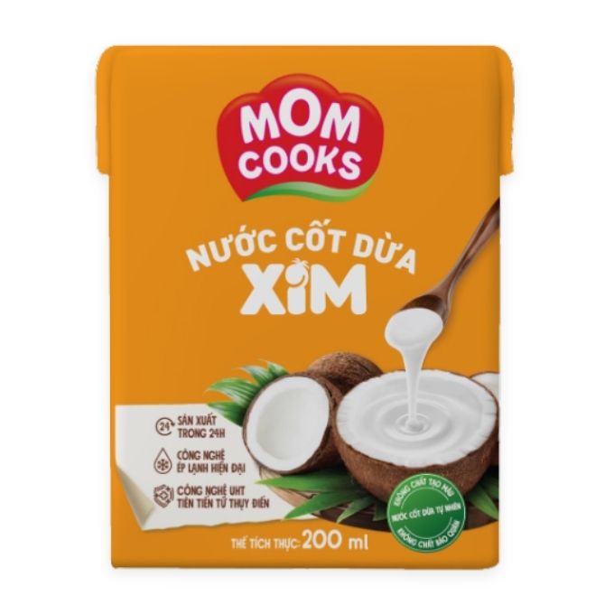 Nước Cốt Dừa Xim Mom Cooks Hộp 200ml