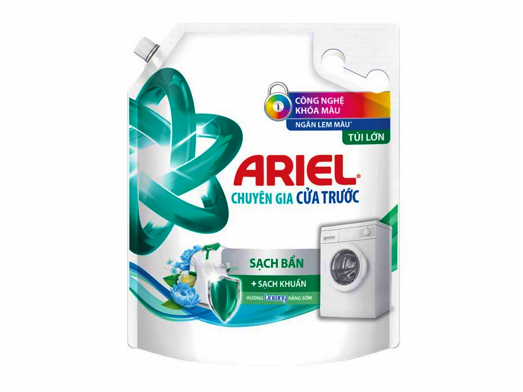 Nước Giặt Cửa Trước Ariel Hương Downy Nắng Sớm Túi 3.2kg