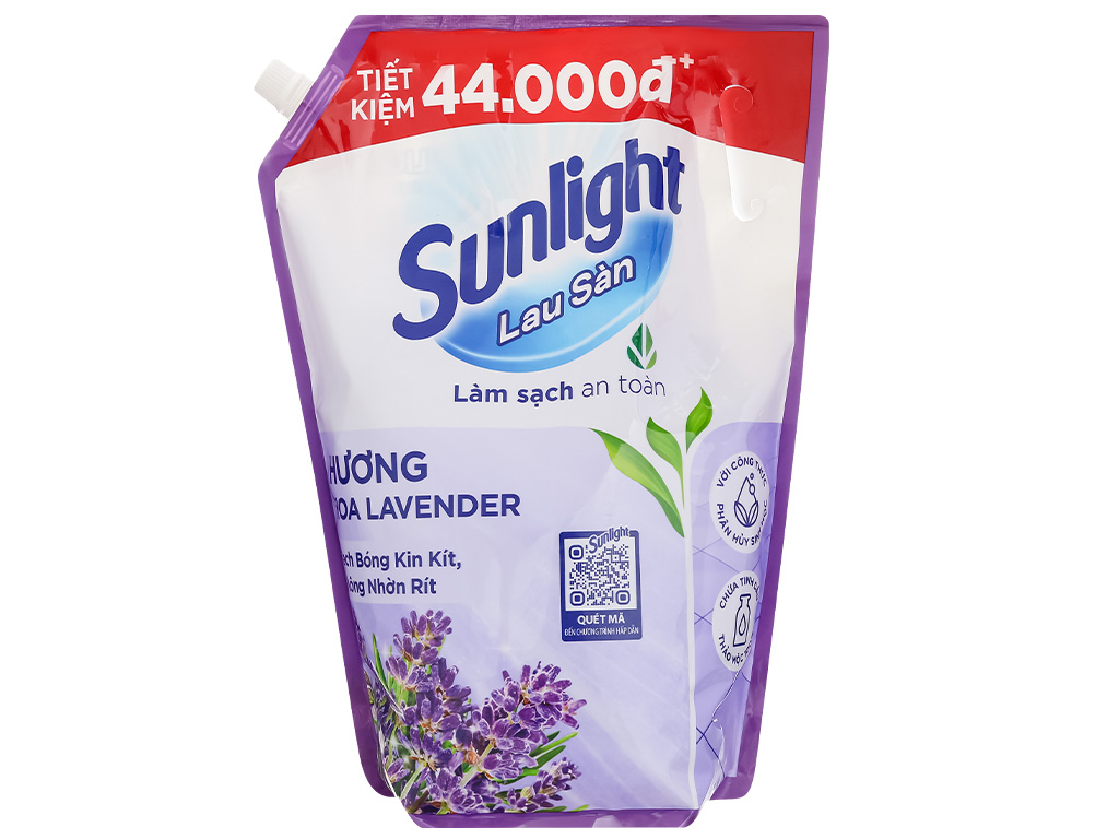 Nước Lau Sàn Sunlight Hương Lavender Túi 3.6kg