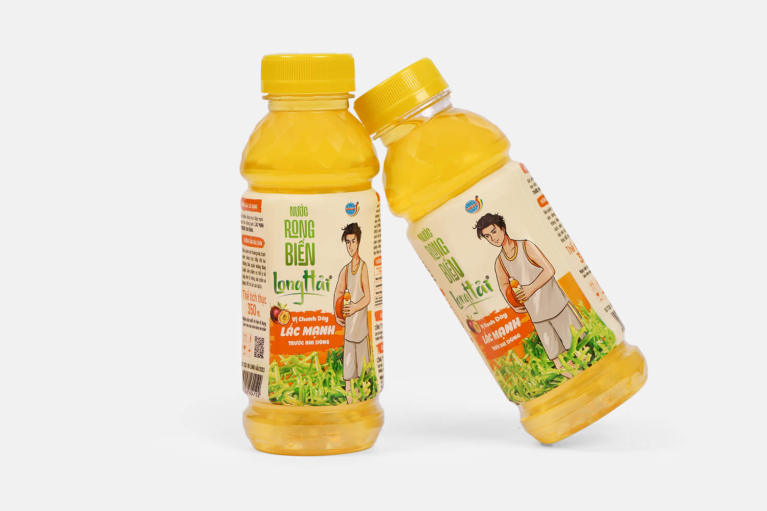 Nước Rong Biển Long Hải vị Chanh Dây 350ml - chai