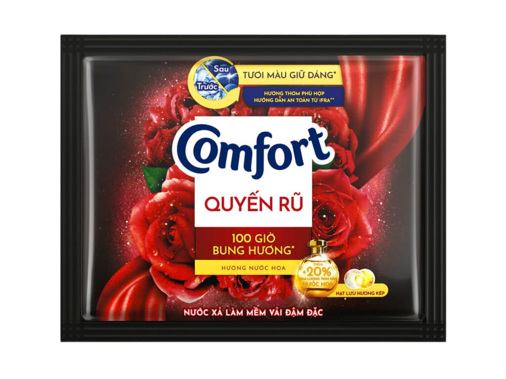 Nước xả comfort hương quyến rũ 12 gói 20ml
