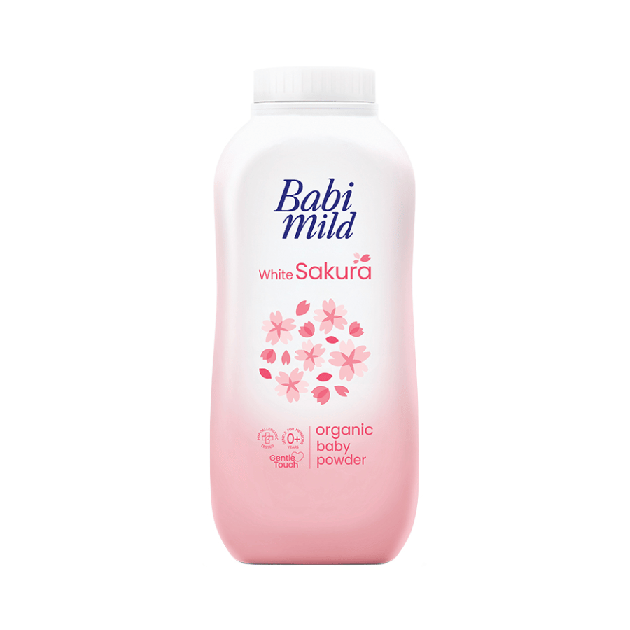 Phấn Thơm Dưỡng Ẩm Babi Mild Cho Bé Hương Sakura 160g