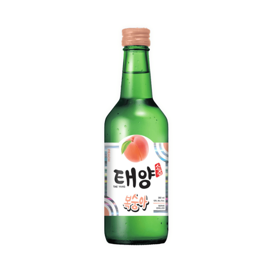 Rượu Soju Tae Yang Hương Đào 13% Chai 360ml