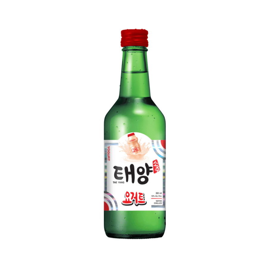 Rượu Soju Tae Yang Hương Yogurt 13% Chai 360ml