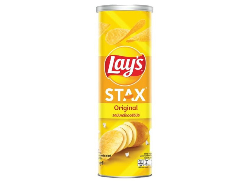 Snack Lay's Stax Vị Tự Nhiên Ống 90G