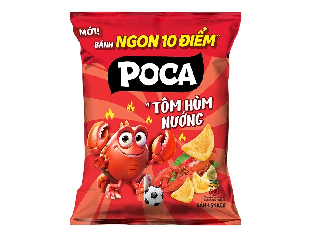 Snack Poca Vị Tôm nướng 58g