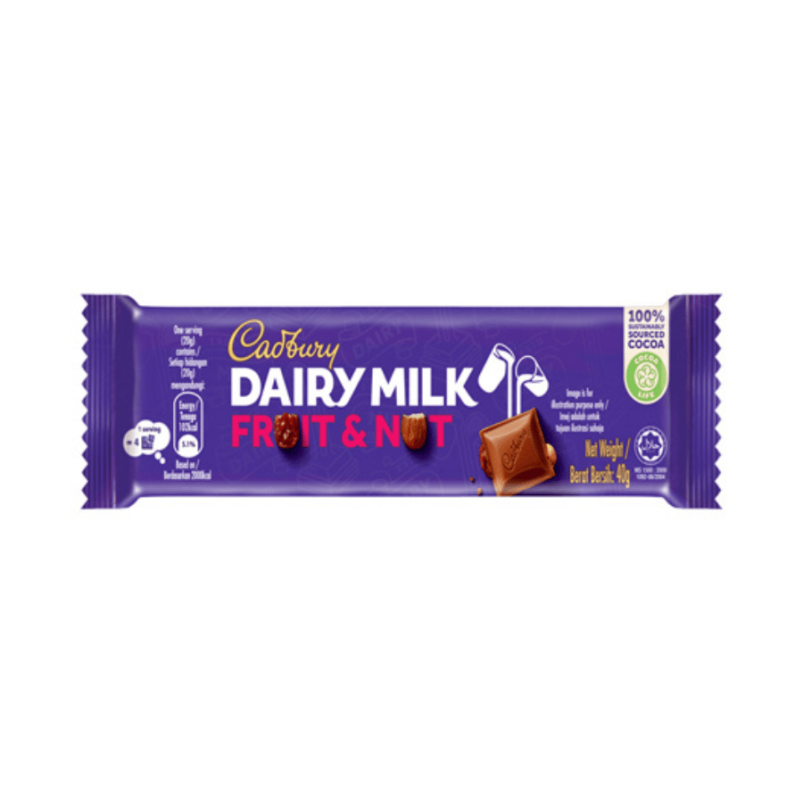 Socola Sữa Cadbury Dairy Milk Trái Cây Và Hạt 40g