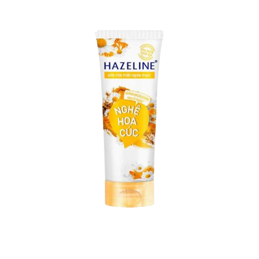 Sữa Rửa Mặt Hazeline Giảm Mụn Chiết Xuất Nghệ Hoa Cúc 100g