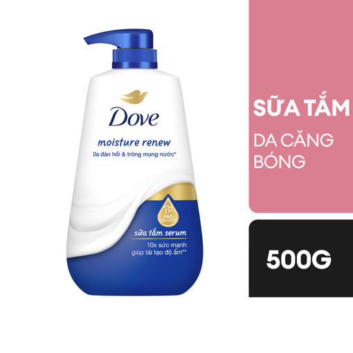 Sữa Tắm Dove Serum Pro-Ceramide Da Đàn Hồi Mọng Nước Chai 500G