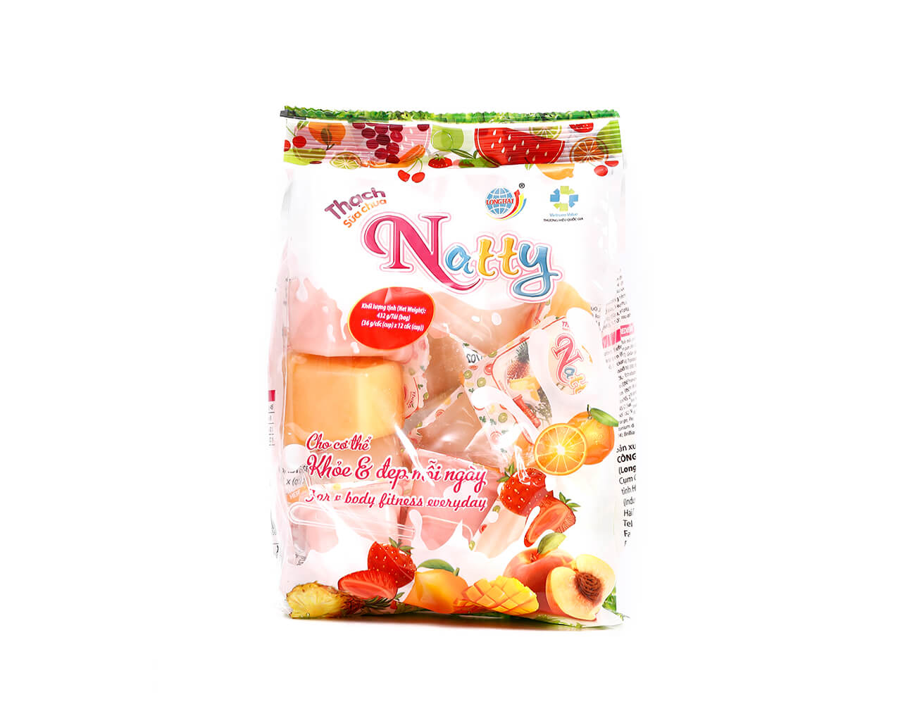 Thạch sữa chua Natty Long Hải túi 432 g