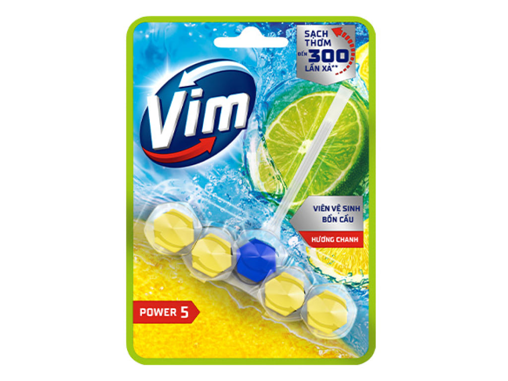Viên Vệ Sinh Bồn Cầu Vim Hương Chanh 50g