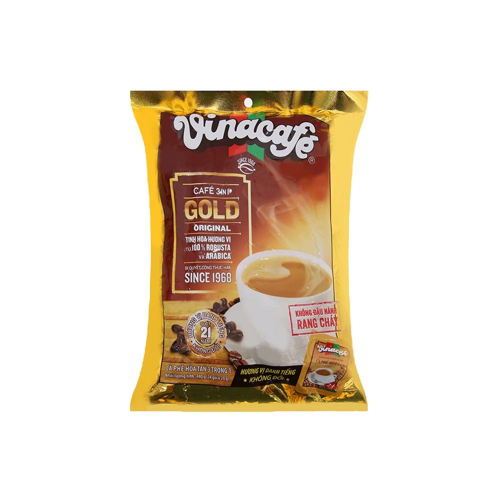 VINA CAFE Cà phê sữa Gold Original 480g (24X20g)