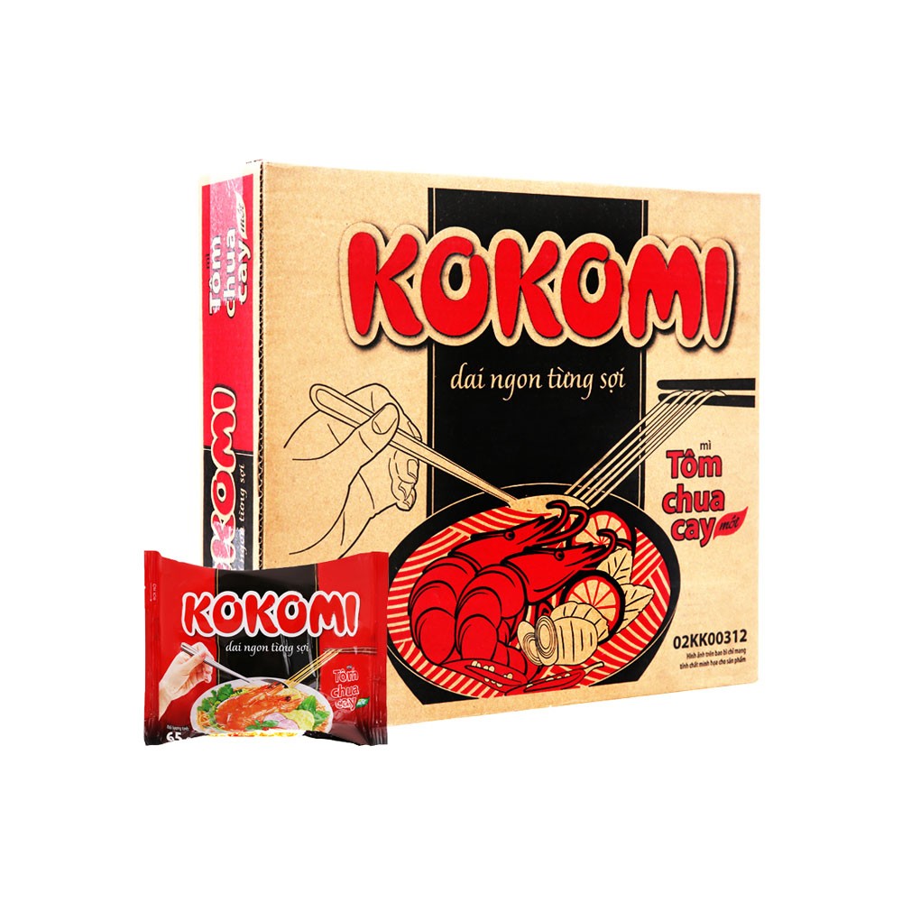 KOKOMI Mì Tôm Chua Cay 30góix65g