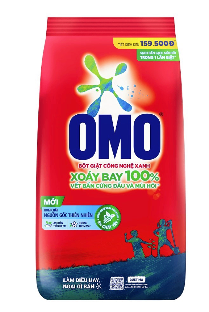 OMO Bột giặt Sạch bẩn khử mùi 5,7kg